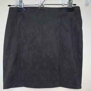 Faux Suede Skirt